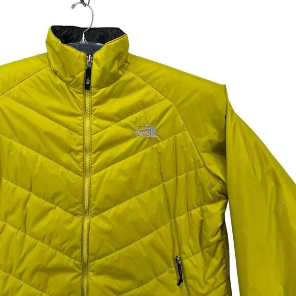 The North Face Mens Puffer XL Jacket Size Thin Chartreuse Yellow EUC RN 61661 - Picture 4 of 11